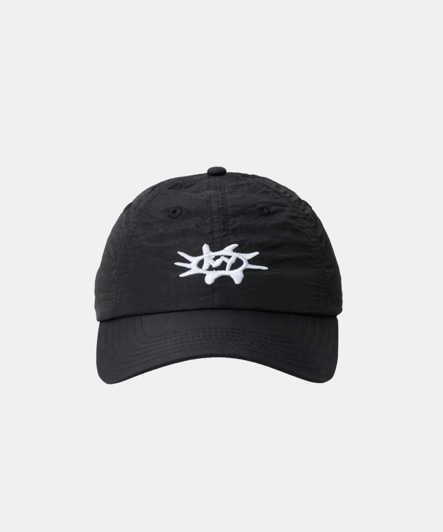 Nylon "Sunburst" Dad Hat - Black