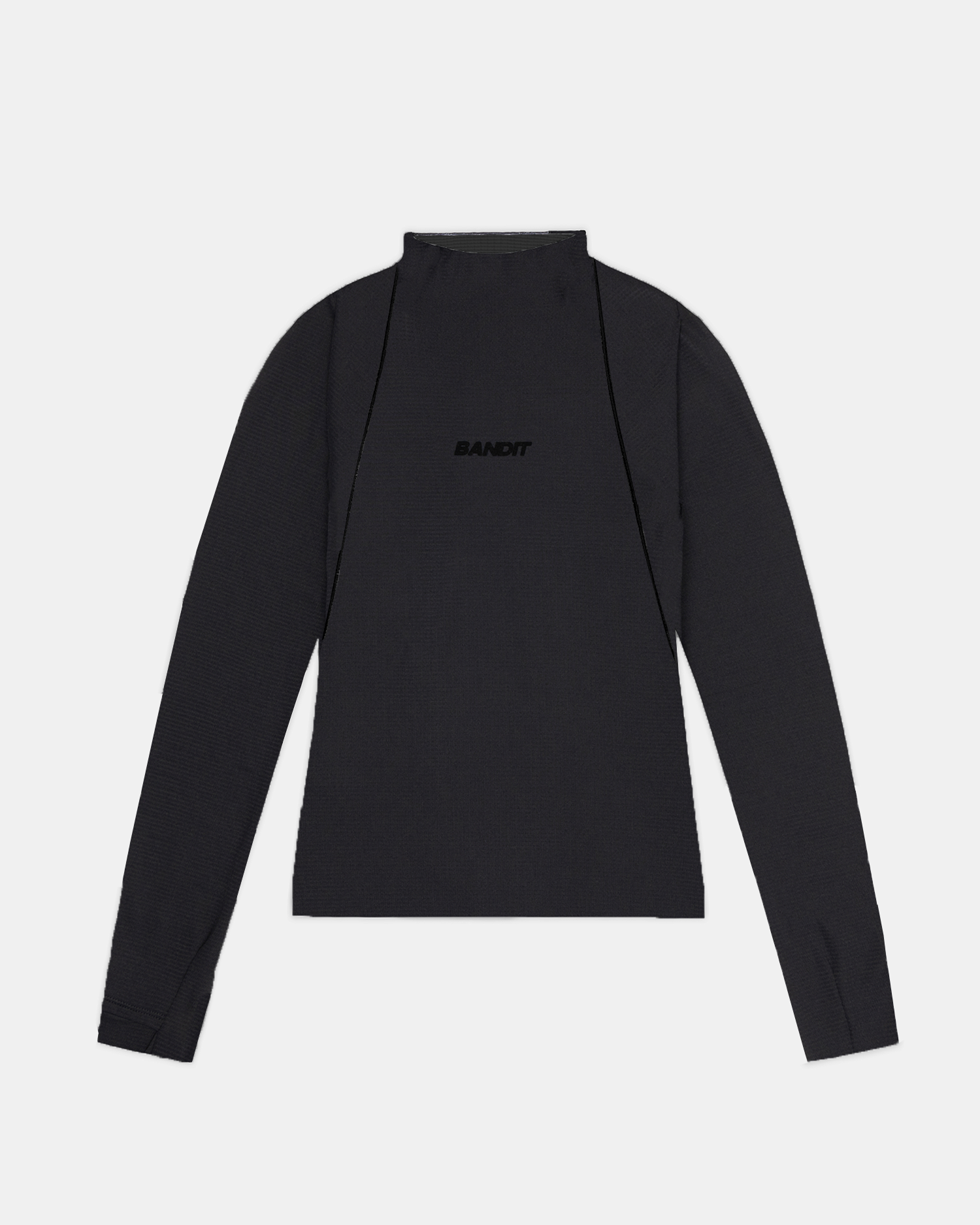 Women's AuraGrid™ Mockneck Performance Top - Black