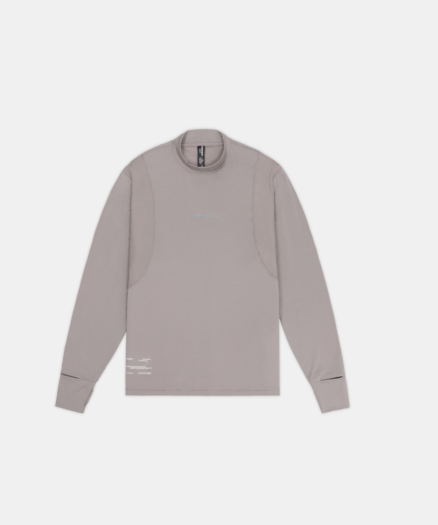 Men's AuraGrid™ Mockneck Long Sleeve - Zinc