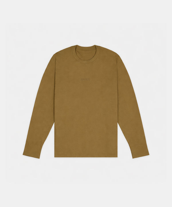 Men's Wool Blend Seamless Long Sleeve - Antique Brass