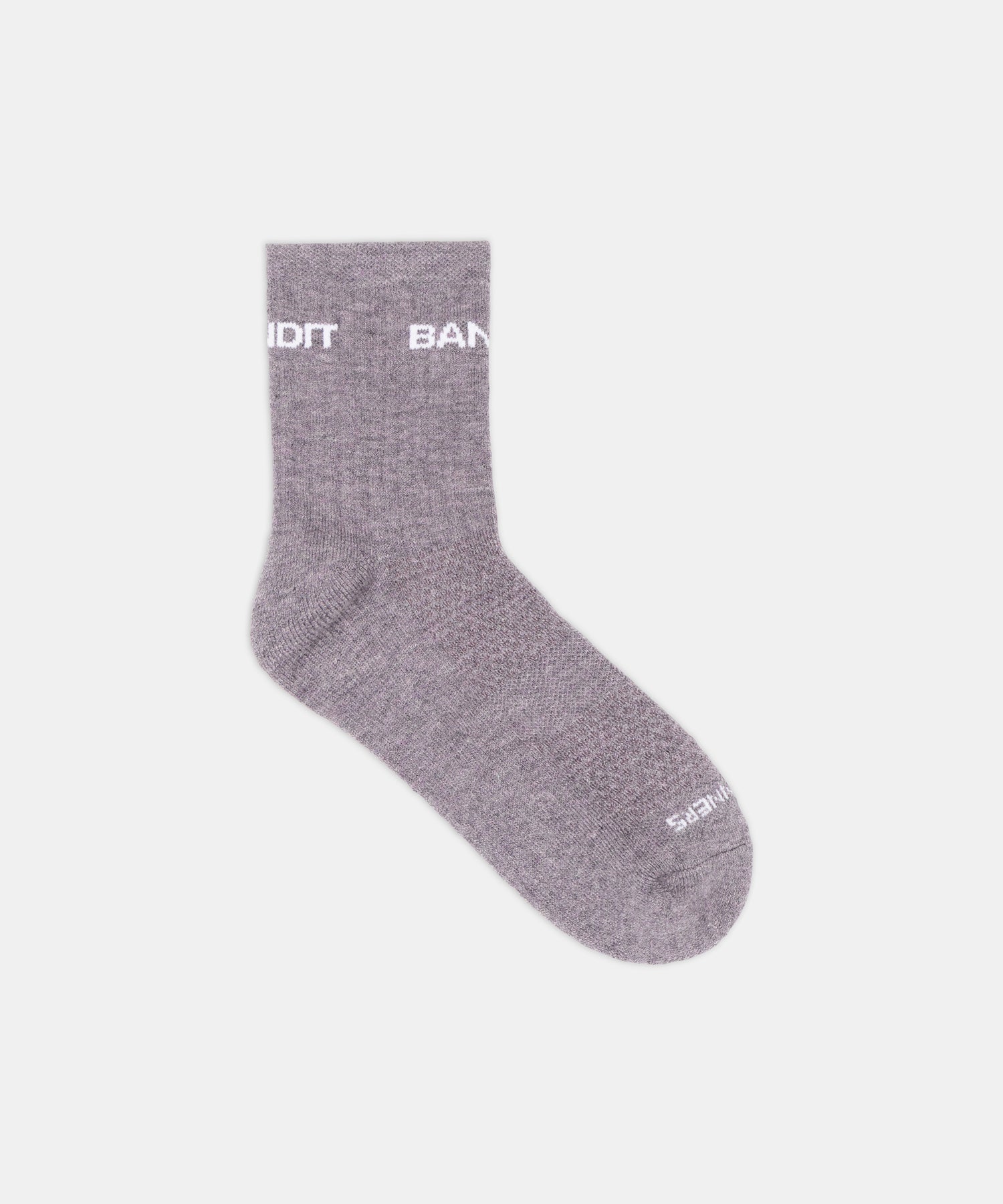 Merino Wool Run Socks - Haze / White (2 Pack)