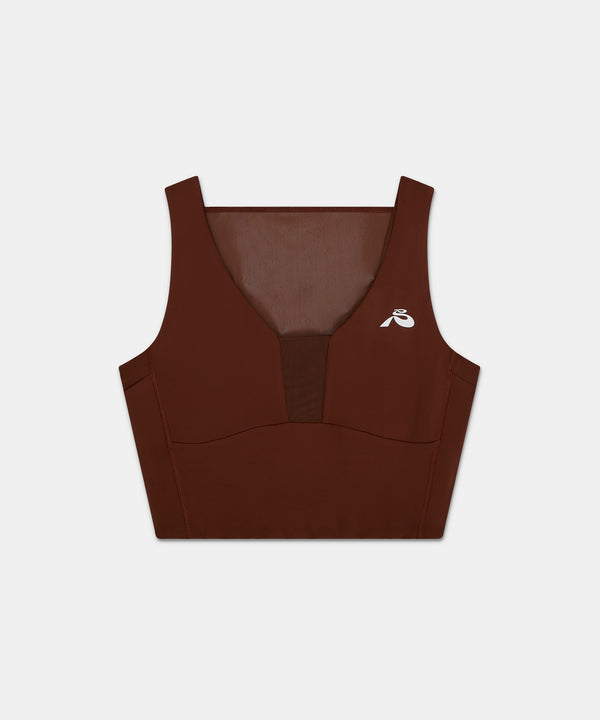 Stamina™ Vela Race Crop - Coffee Bean