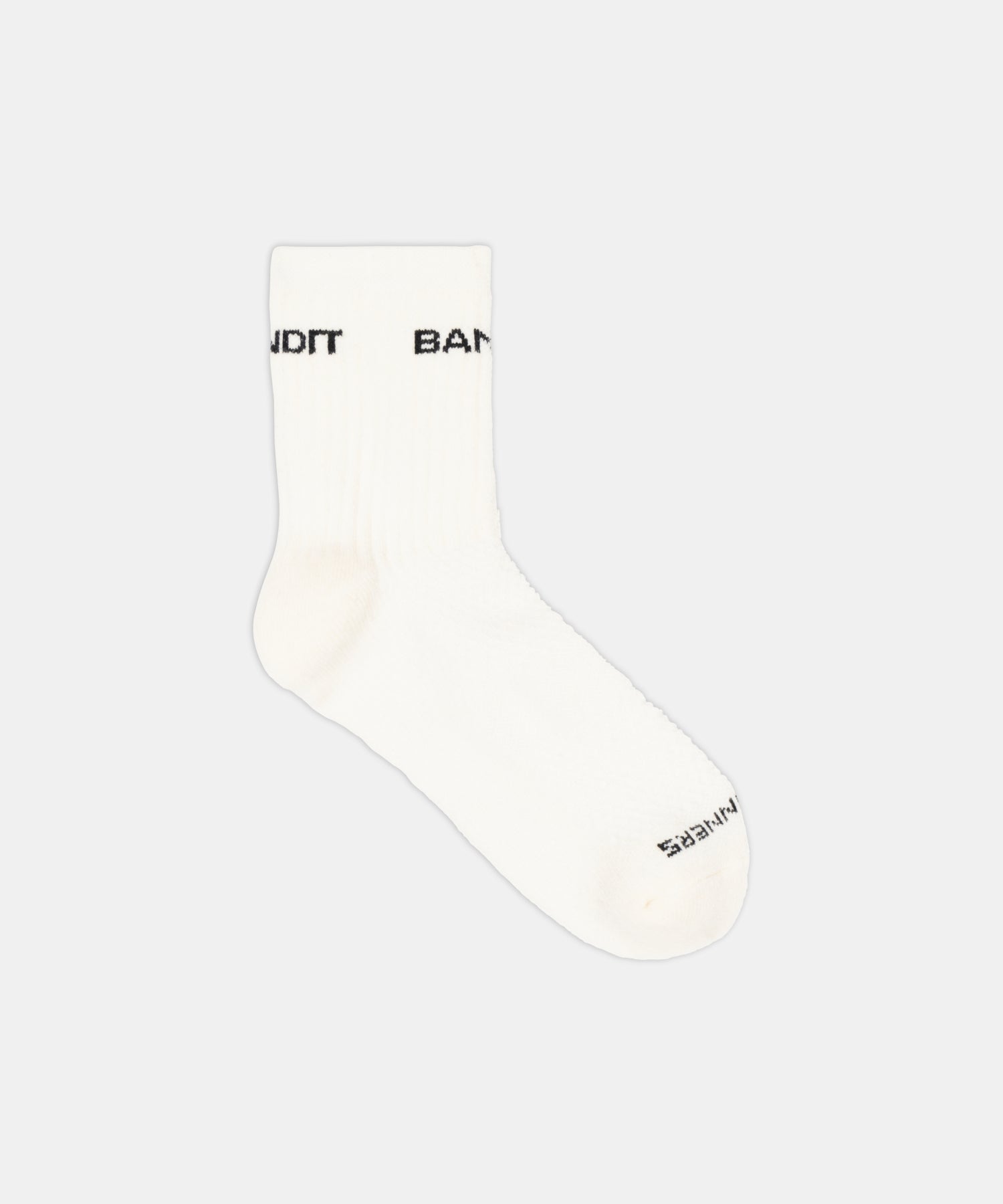 Merino Wool Run Socks - White / Black (2 Pack)