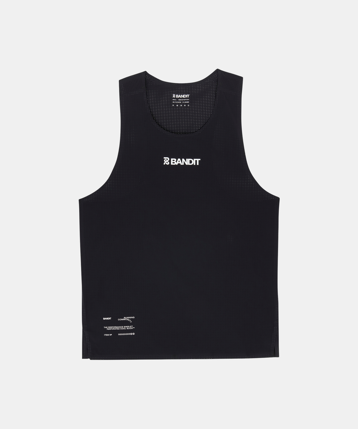 top gear cda Vento™ Men's Running Singlet - Black