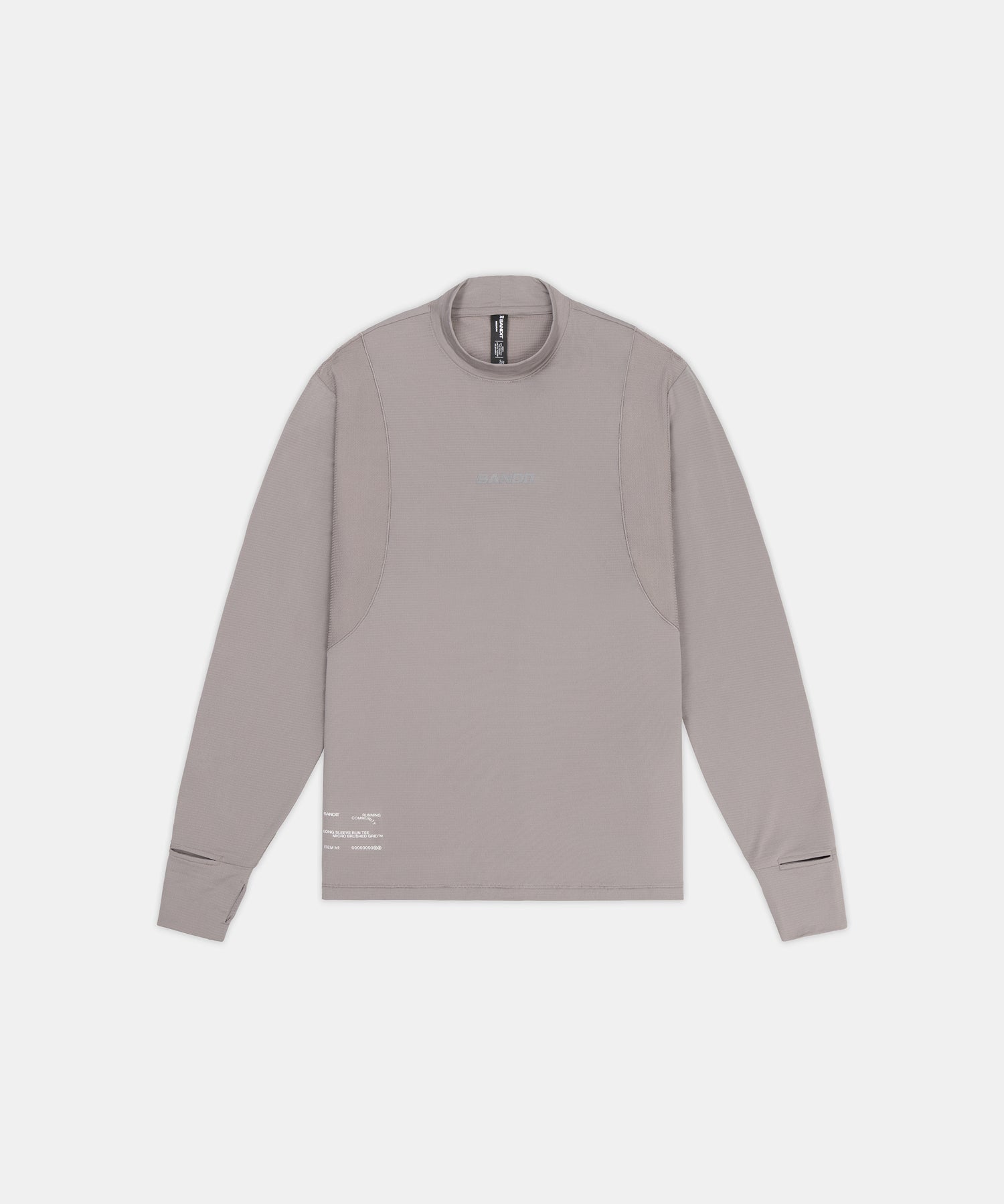 Men's AuraGrid™ Mockneck Long Sleeve - Zinc