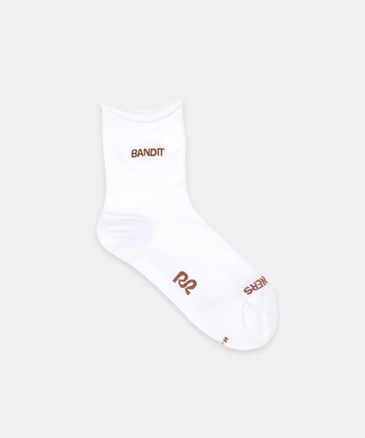 Grid Knit™ Run Socks - White with Baked Clay (2 Pack)