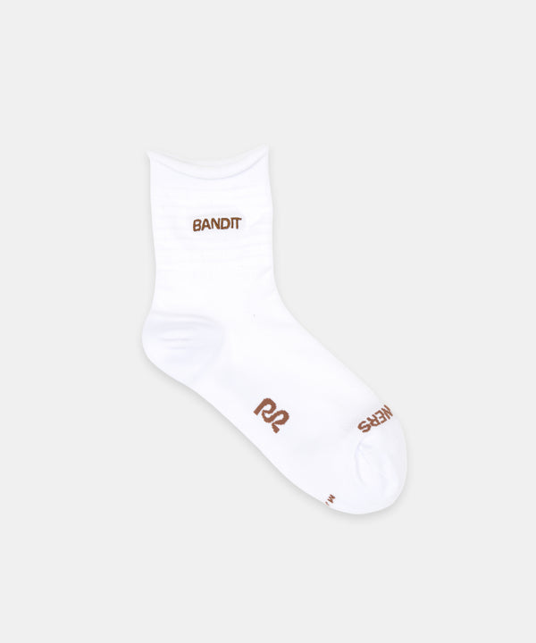 Grid Knit™ Run Socks - White with Baked Clay (2 Pack)