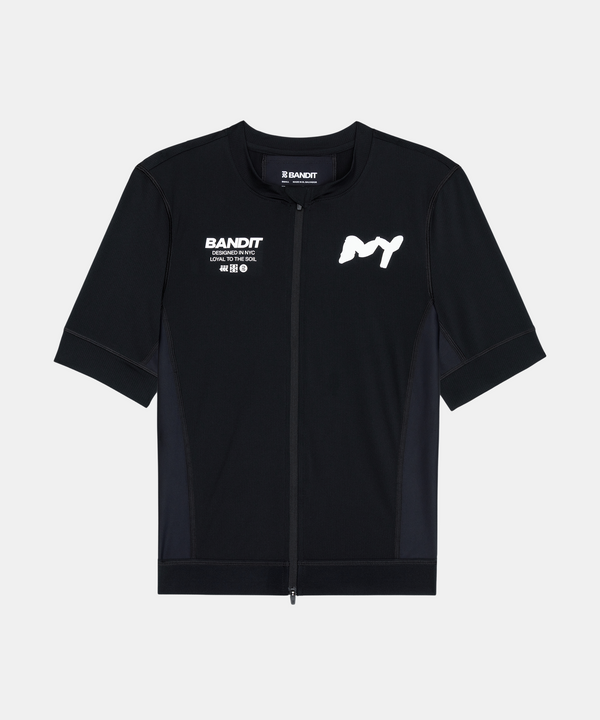 Ares™ Two-Way Zip Performance Tee - Black