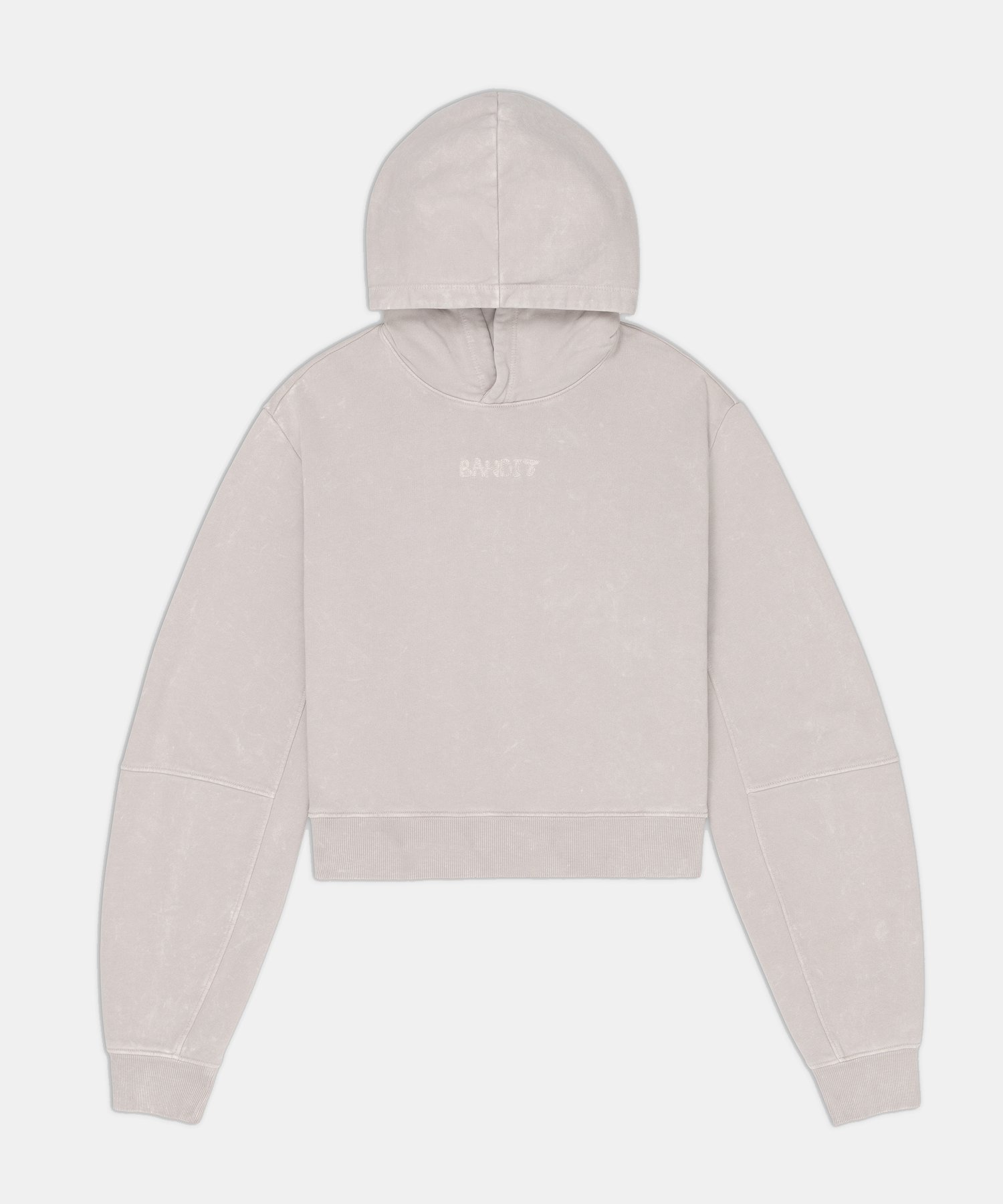 Women's Stitch Logo Cropped Hoodie - Ash