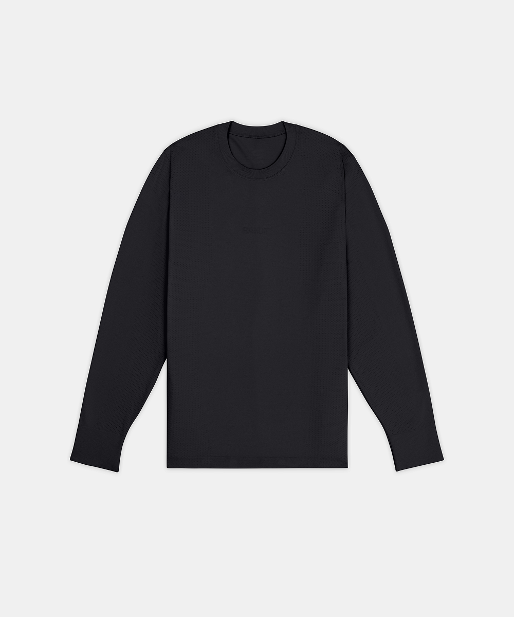 Men's Wool Blend Seamless Long Sleeve - Black