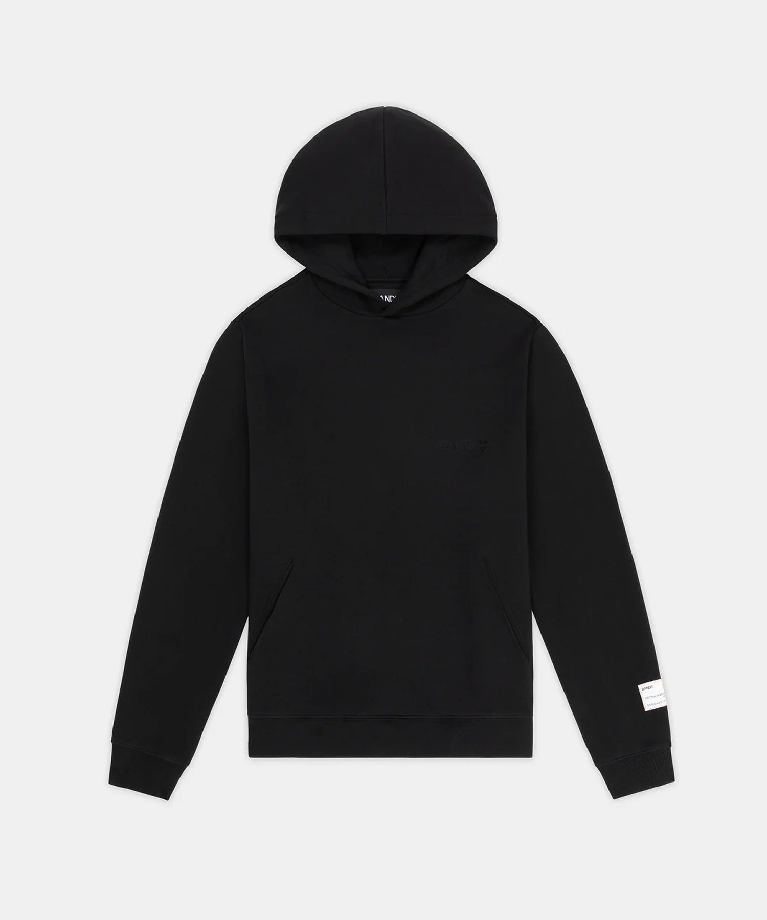 Melted Bandit Embroidered Hoodie - Black