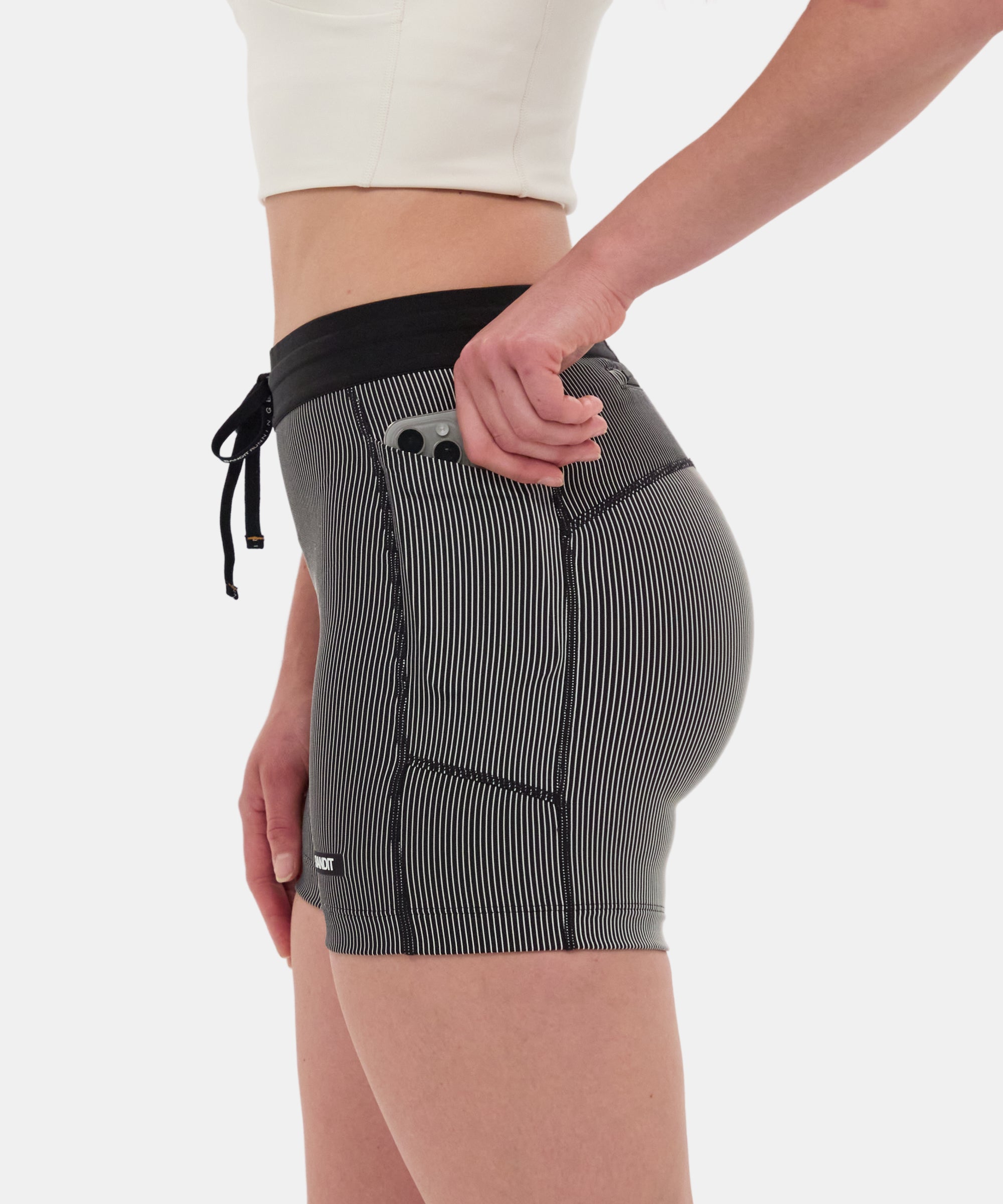 Striped Cadence™ 5" Compression - Black with Chalk