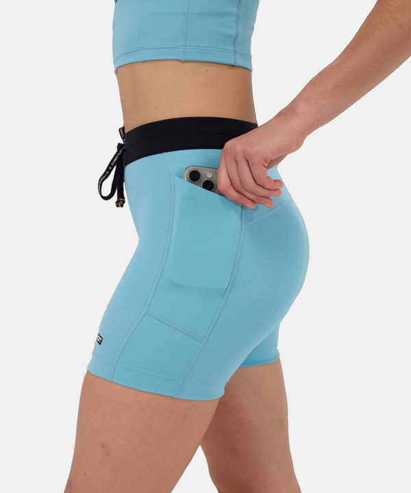 Gridlock™ 5" Compression Short, Women's - Vintage Blue
