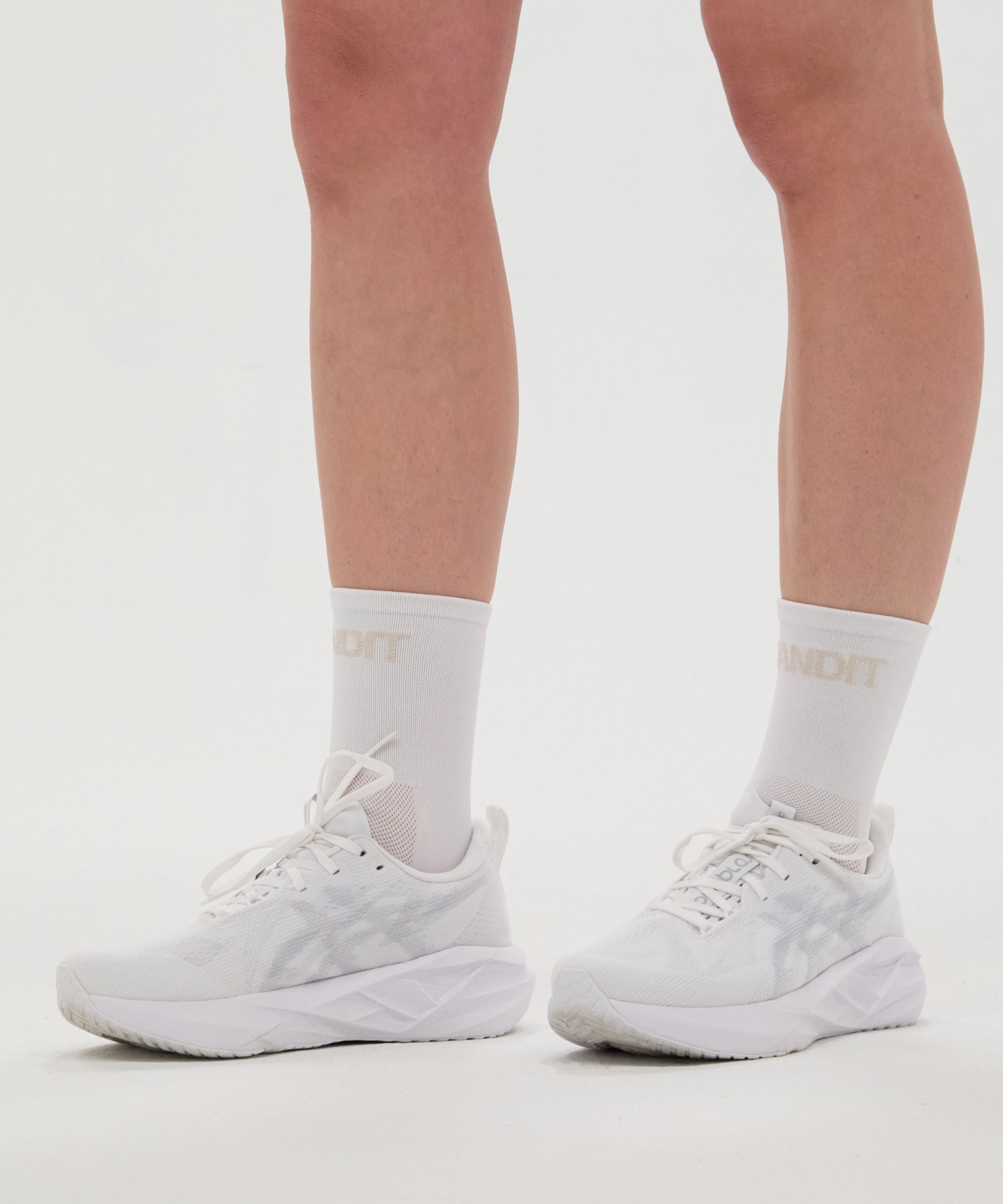 Lite Run™ Socks - White with Cocoa (2 Pack)