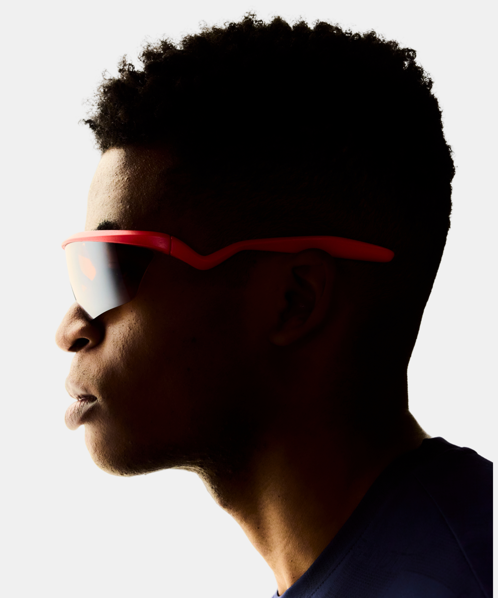 Research Studio Sunglasses - UNCUT - Intense Red with Alpine Silver Rose