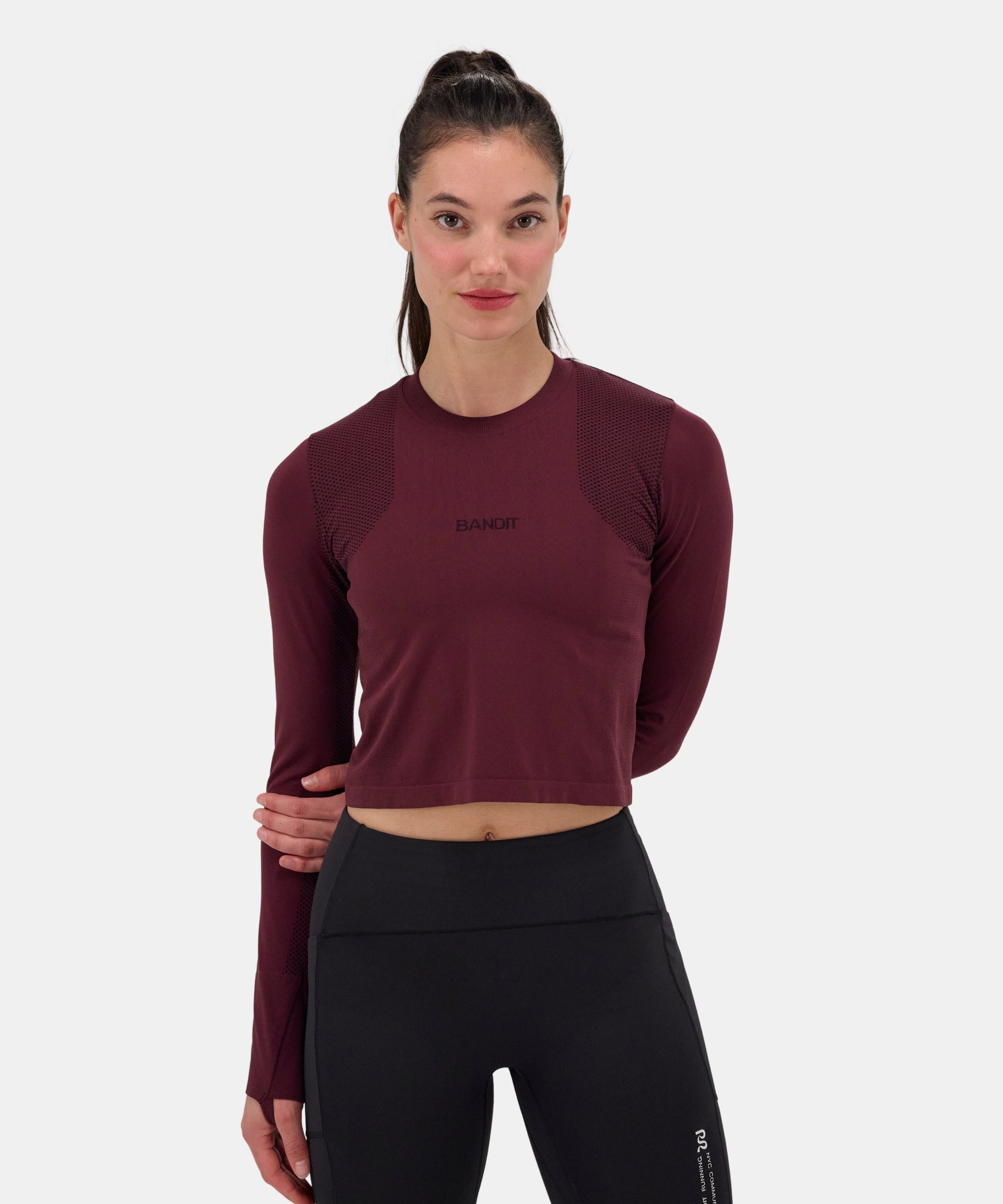 Women's Mercury Seamless™ Long Sleeve Crop - Fig