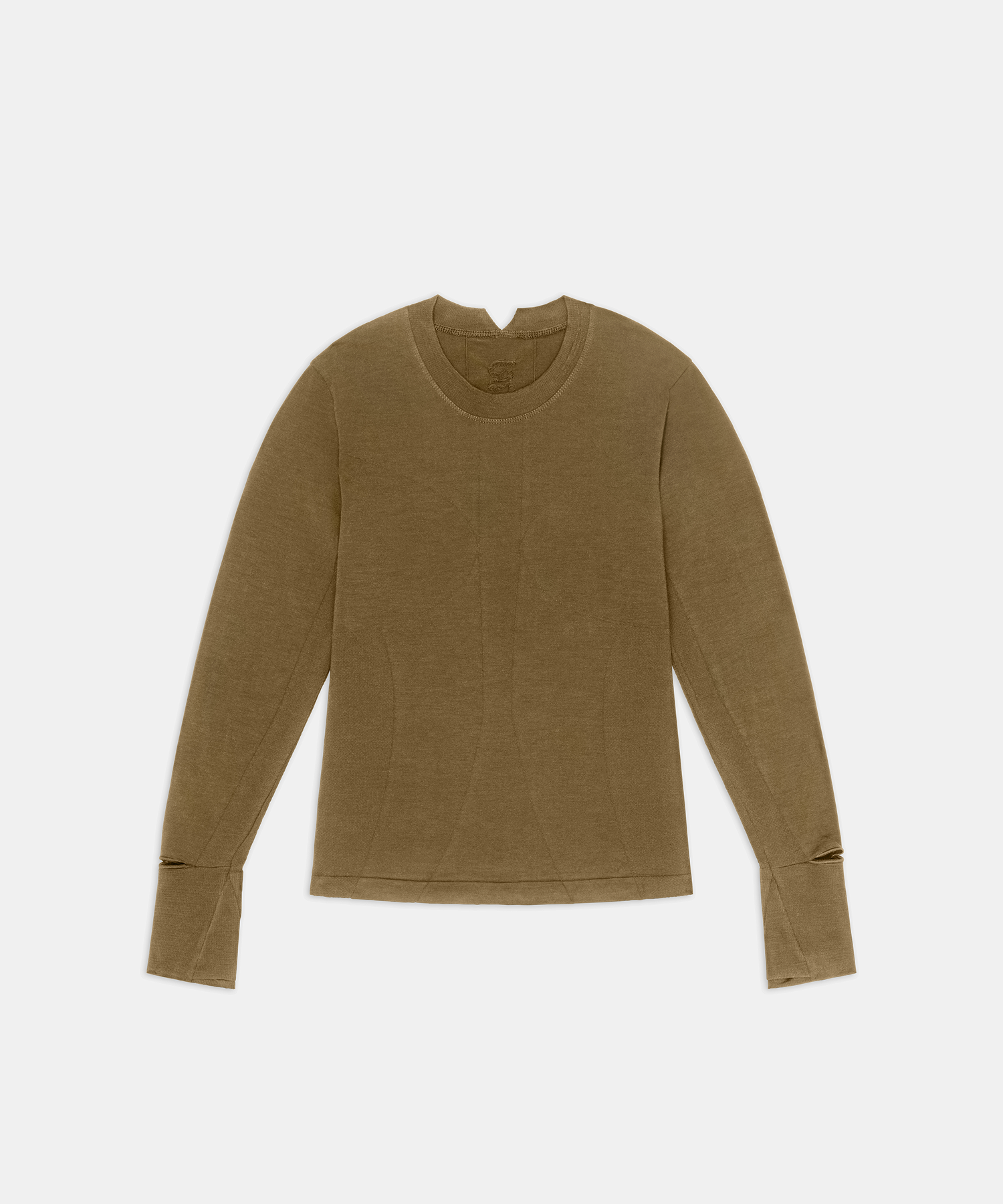 Men's Wool Blend Seamless Long Sleeve - Antique Brass