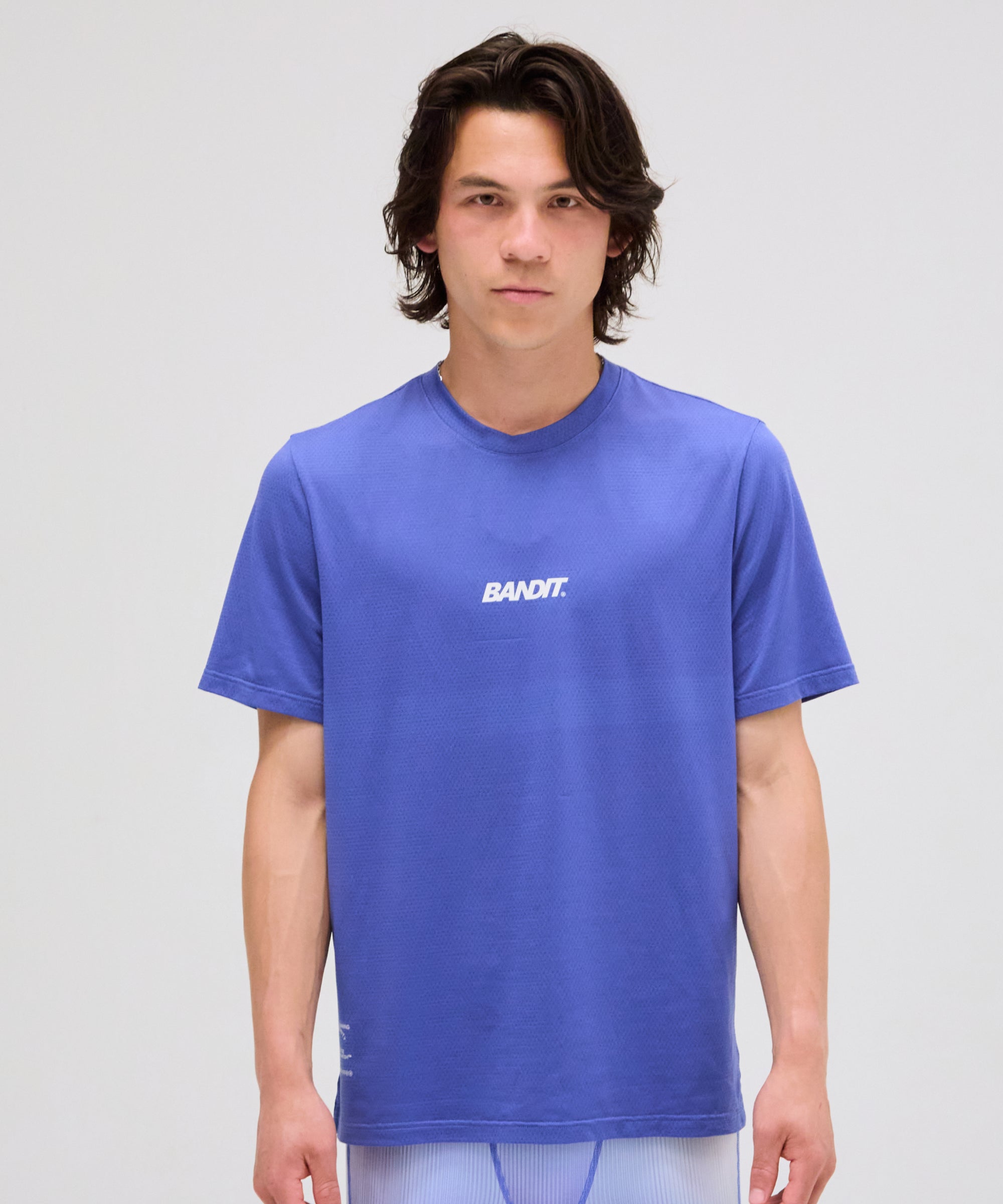 BANDIT_MICROMESH RUN TEE_バンディット_Tシャツ Men's Micromesh™ Run Tee - Deep Peri Blue