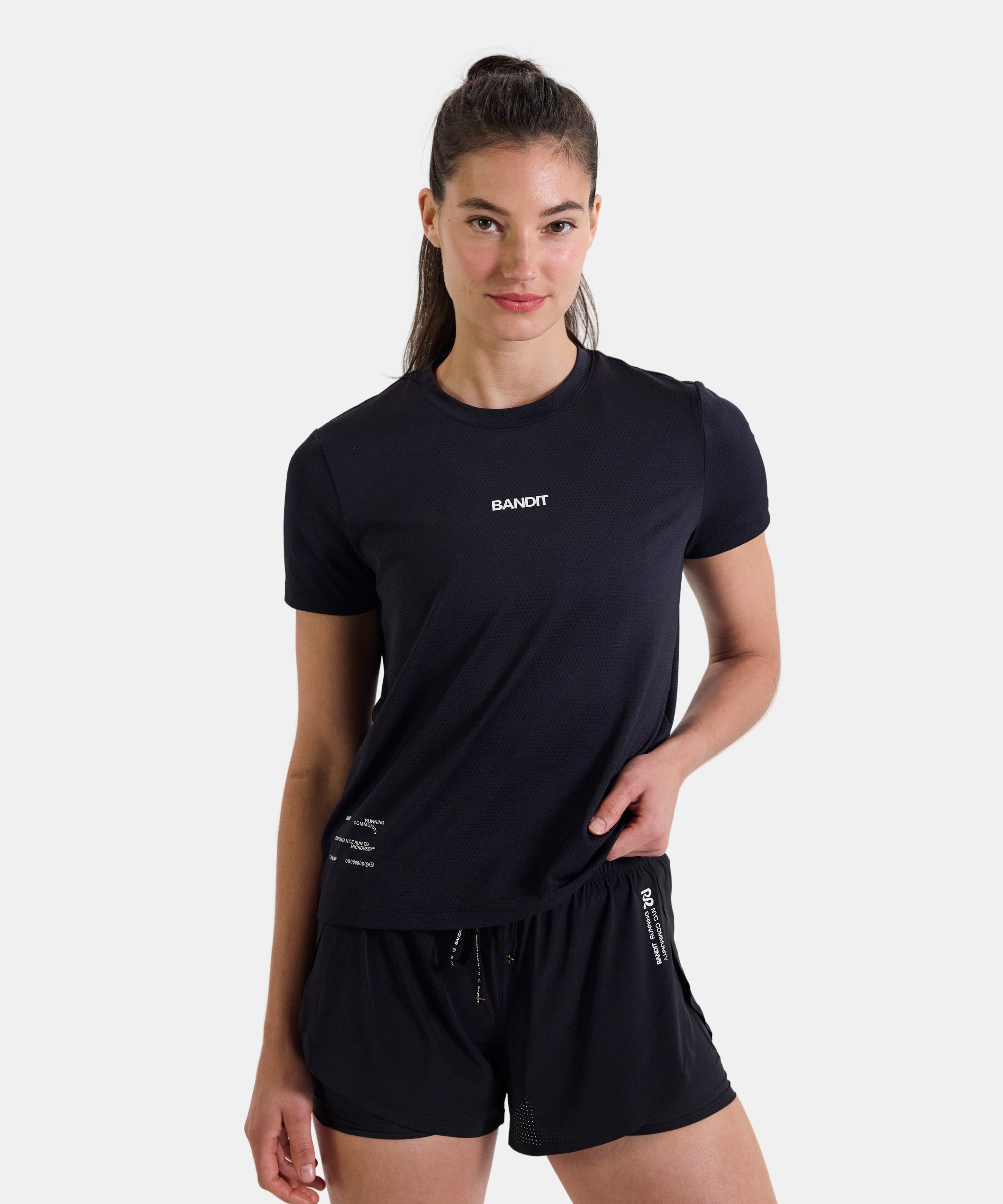 Women's Micromesh™ Run Tee - Black