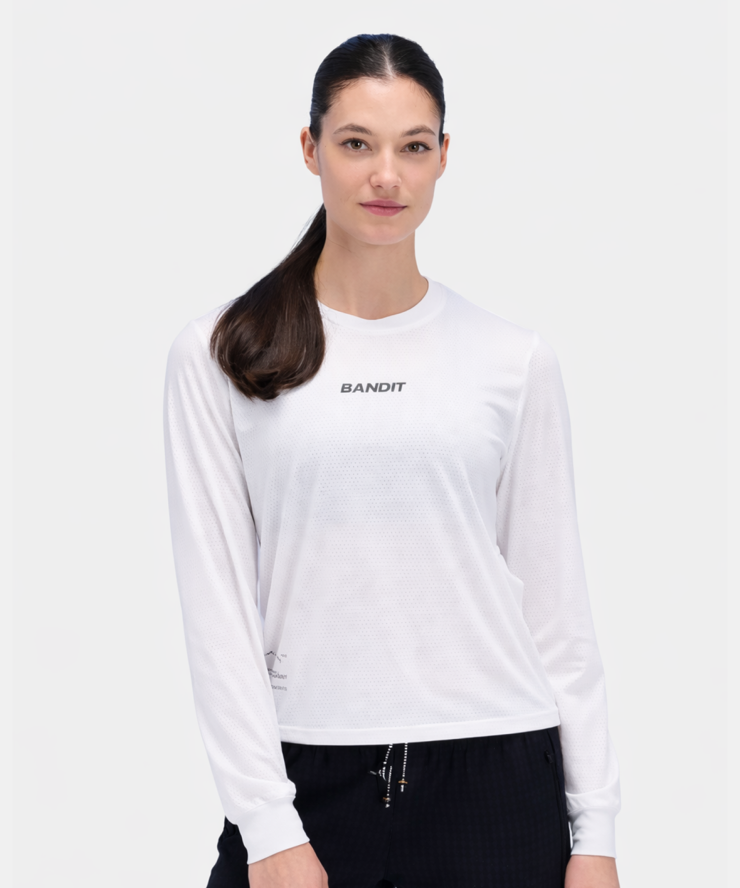 Women's Micromesh™ Long Sleeve Tee - White