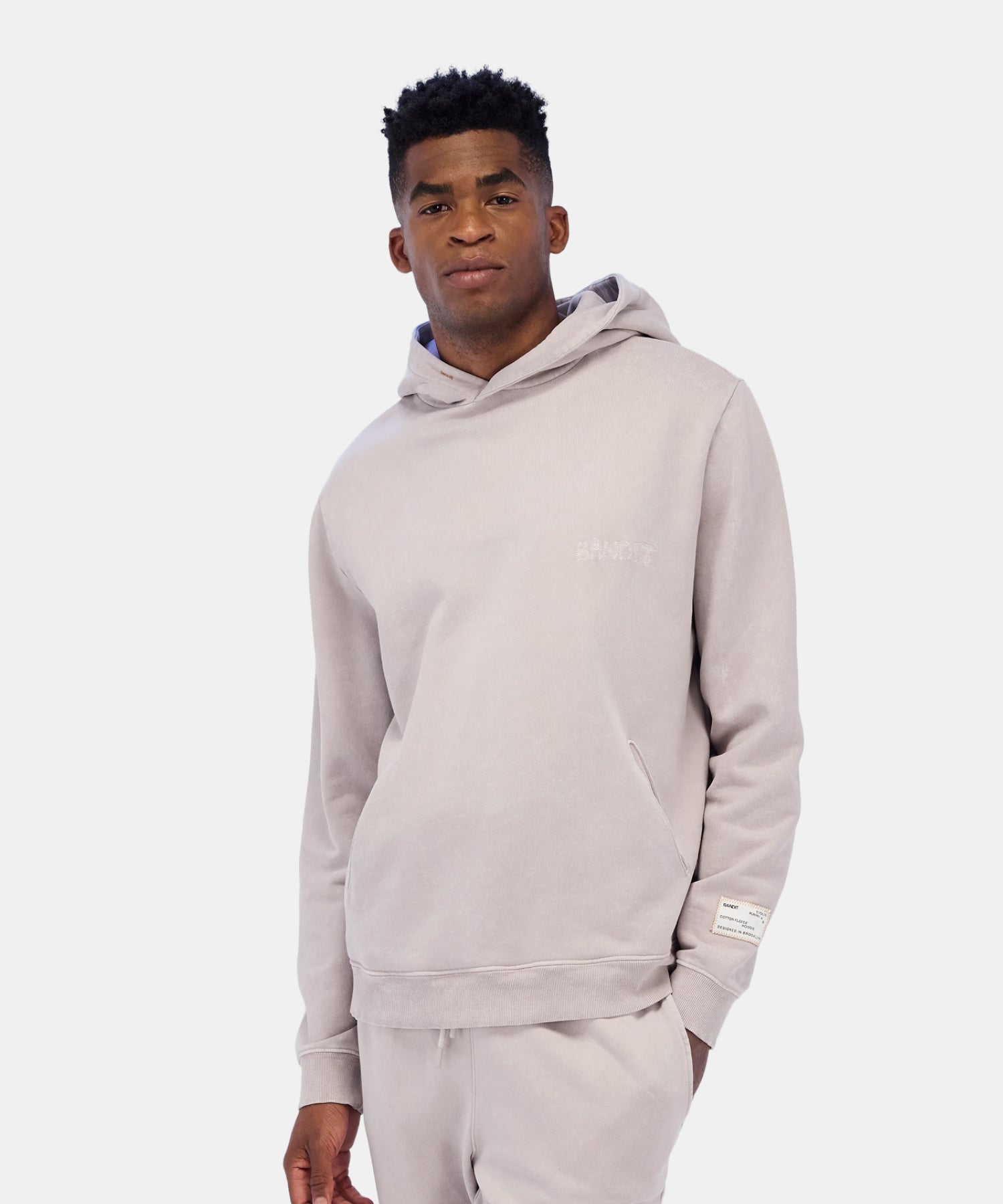 Cotton Fleece Embroidered Hoodie