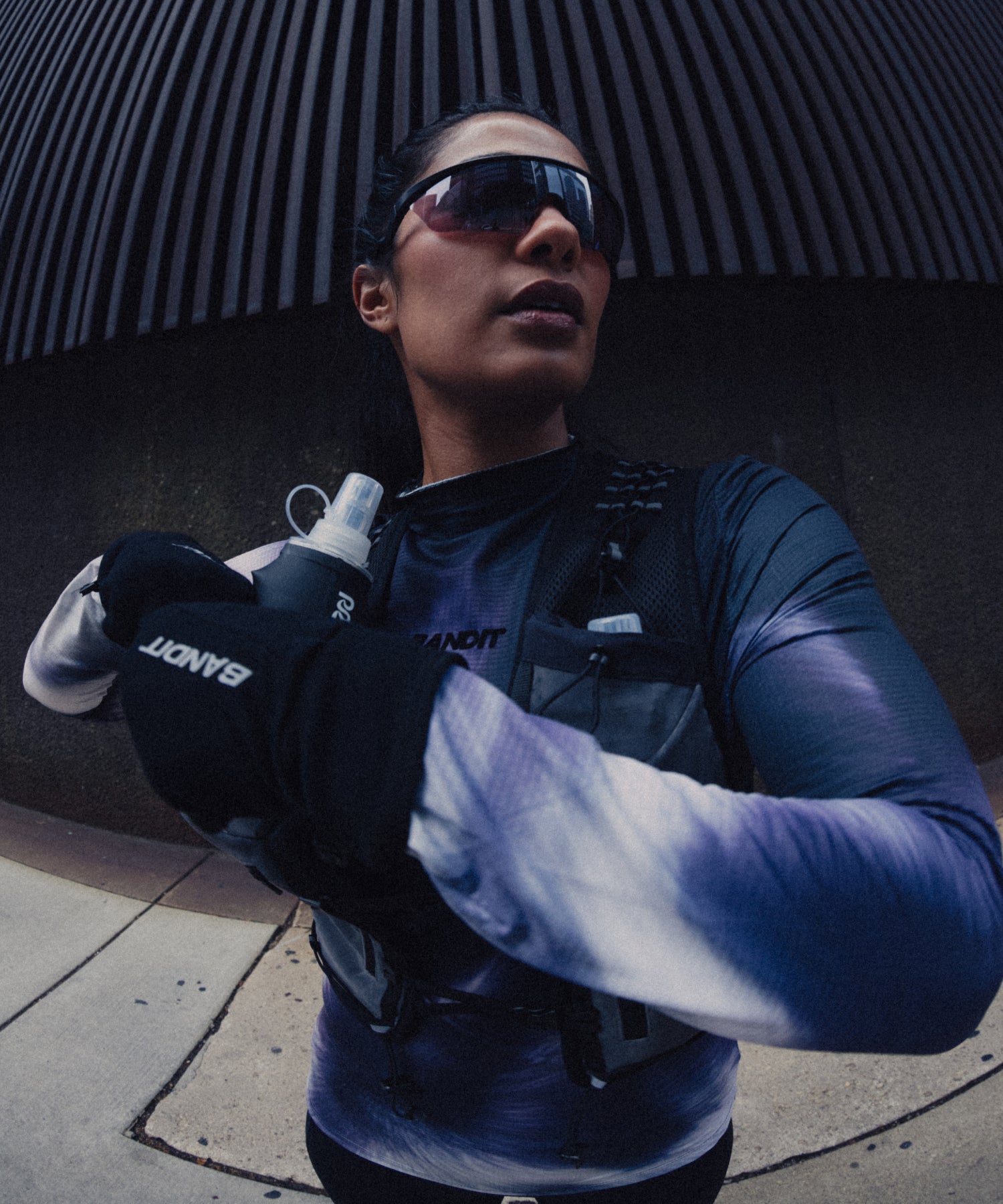 Women's AuraGrid™ Mockneck Performance Top - Haze Multi