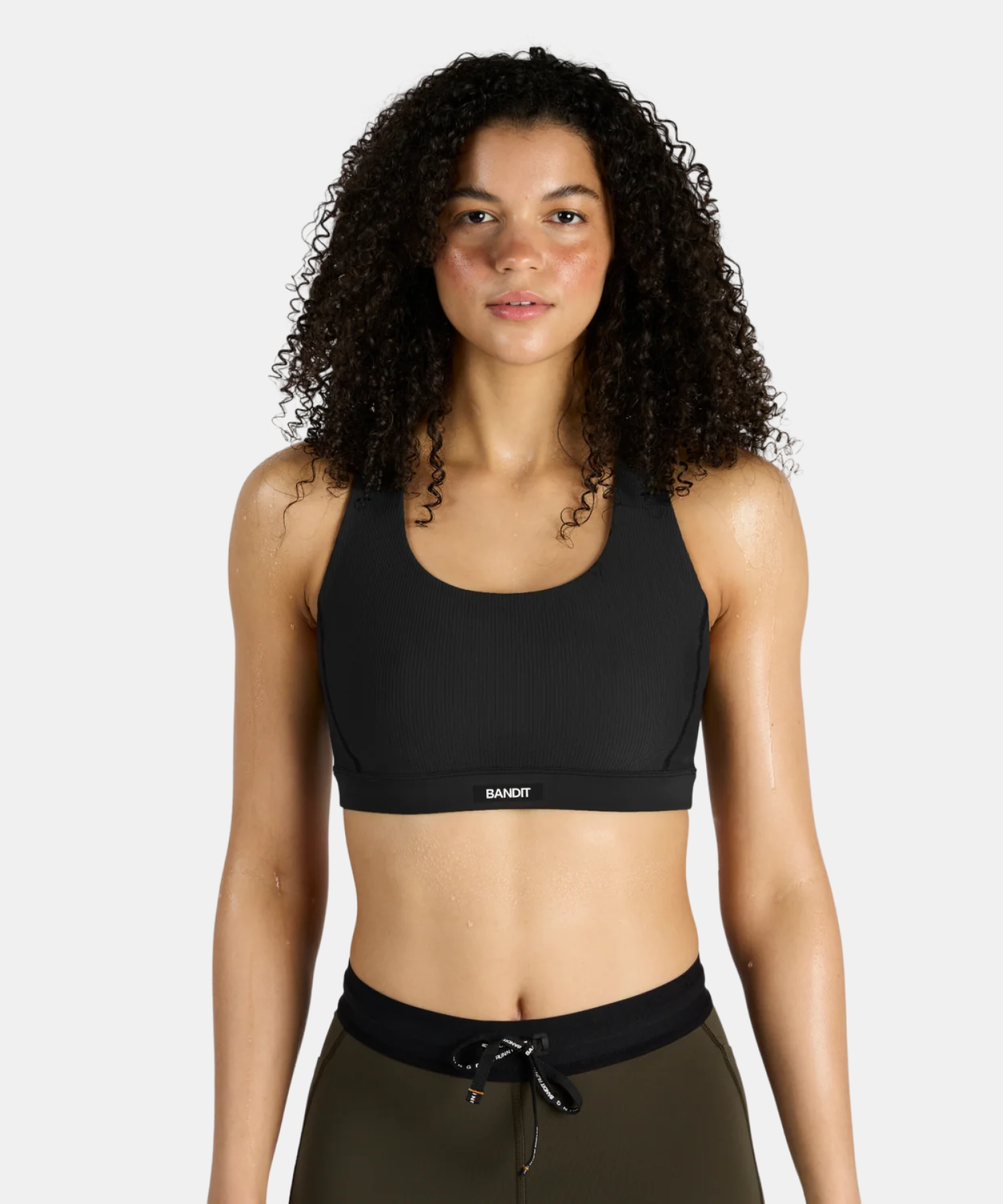 Cadence™ Scoop Neck Run Bra - Black