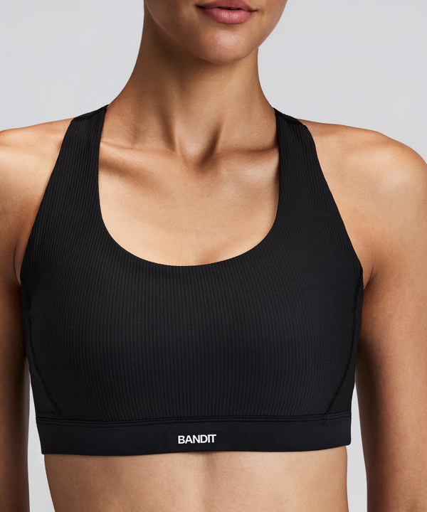 Women's Cadence™ Scoop Neck Run Bra - Black
