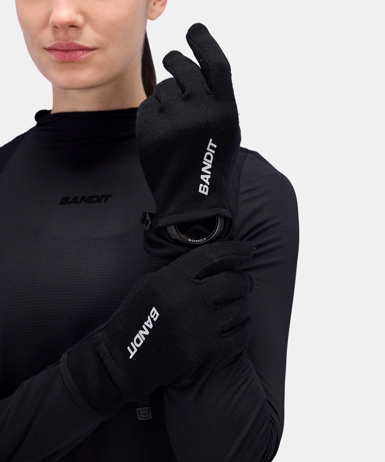 Merino Performance Gloves, Unisex - Black