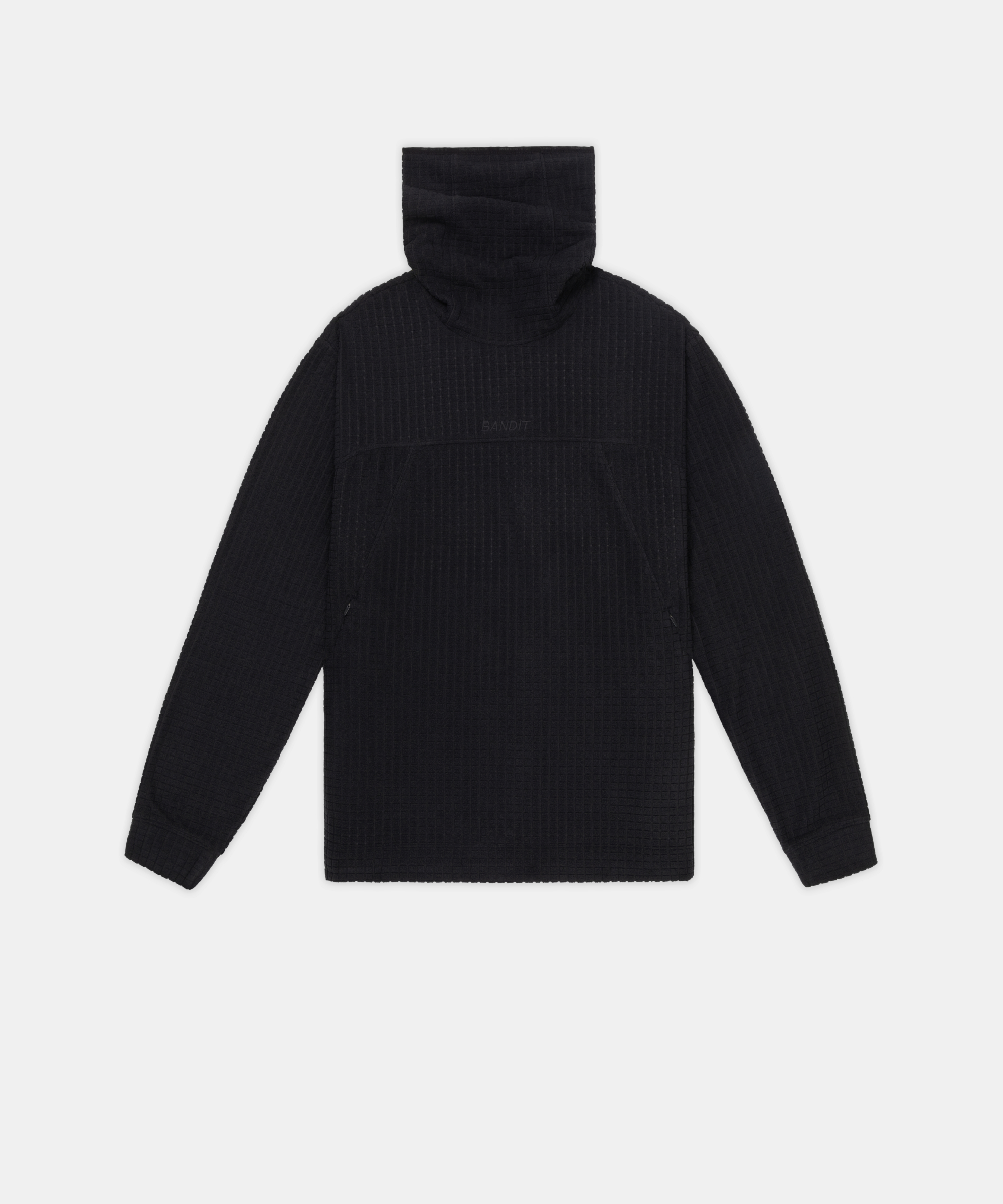 Men's MacroSoft Grid™ Funnelneck - Black