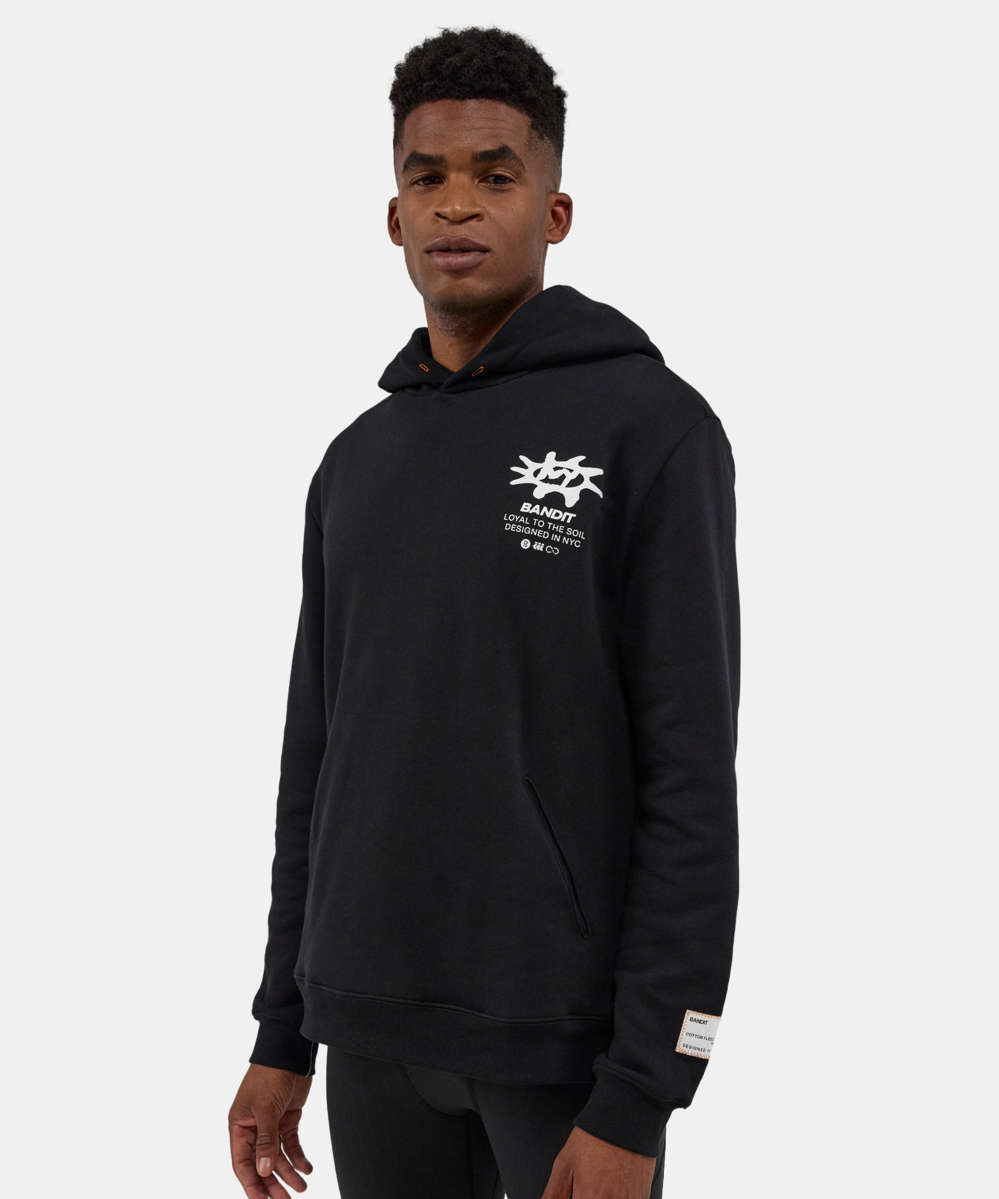 Cotton Fleece "Loyal to the Soil" Hoodie, Unisex - Black