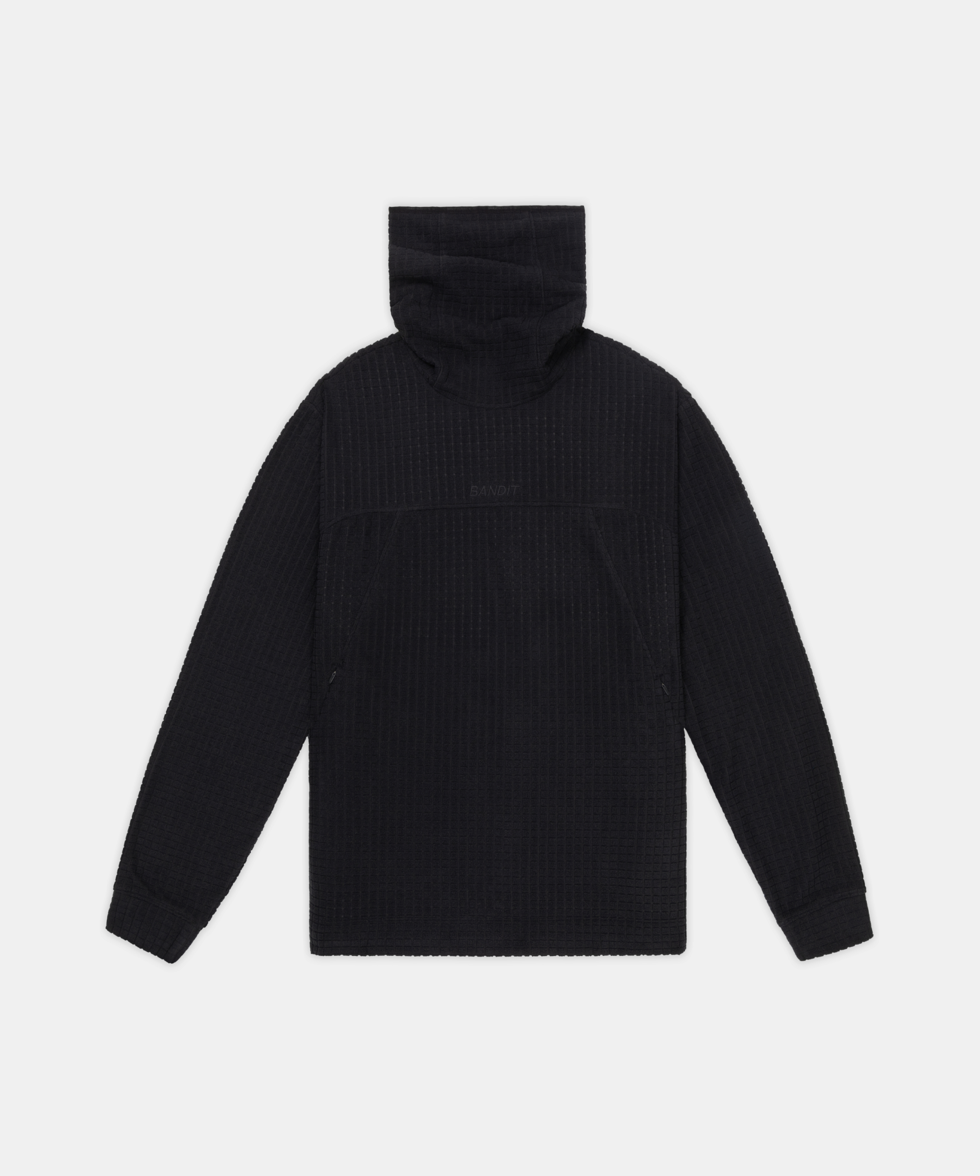 Men's MacroSoft Grid™ Funnelneck - Black