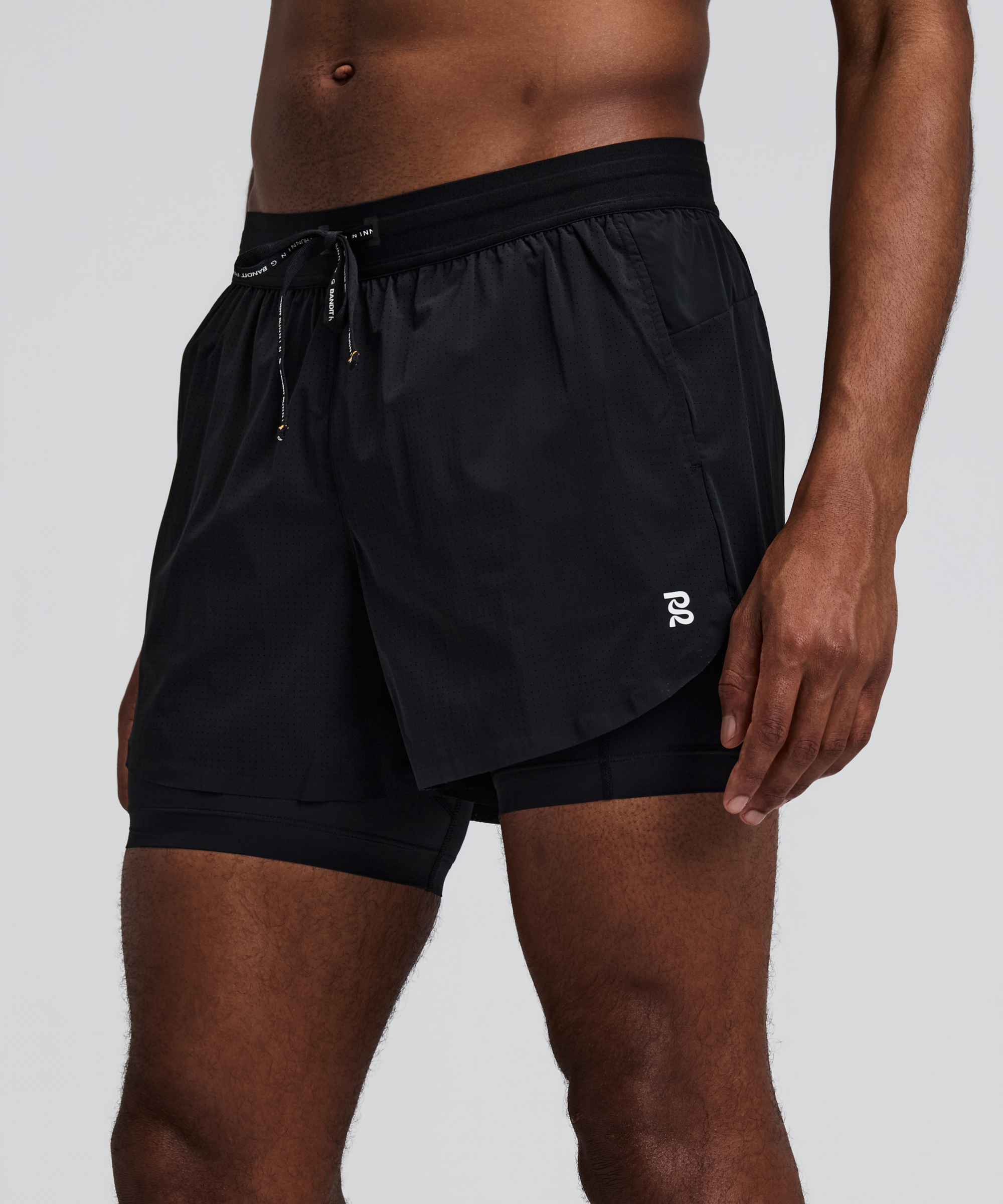 Men's Vento™ 2-In-1 Run Short - Black