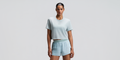 Thumbnail of Women's Micromesh™ Cropped Run Tee - Mist