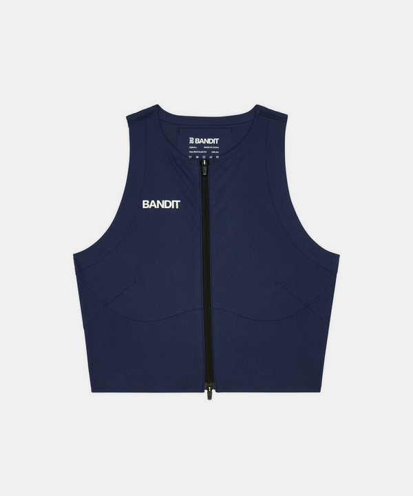 Women's Adapto™ 2-Way Zip Race Crop - NY Navy