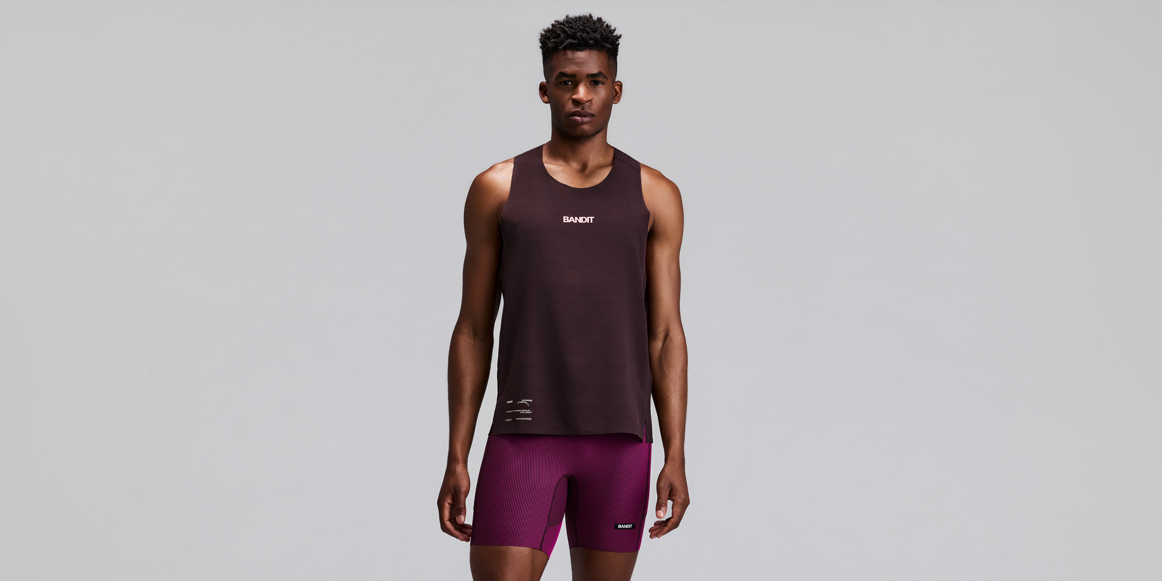 Men's CoolGrid™ Training Singlet with Flopack™ - Espresso