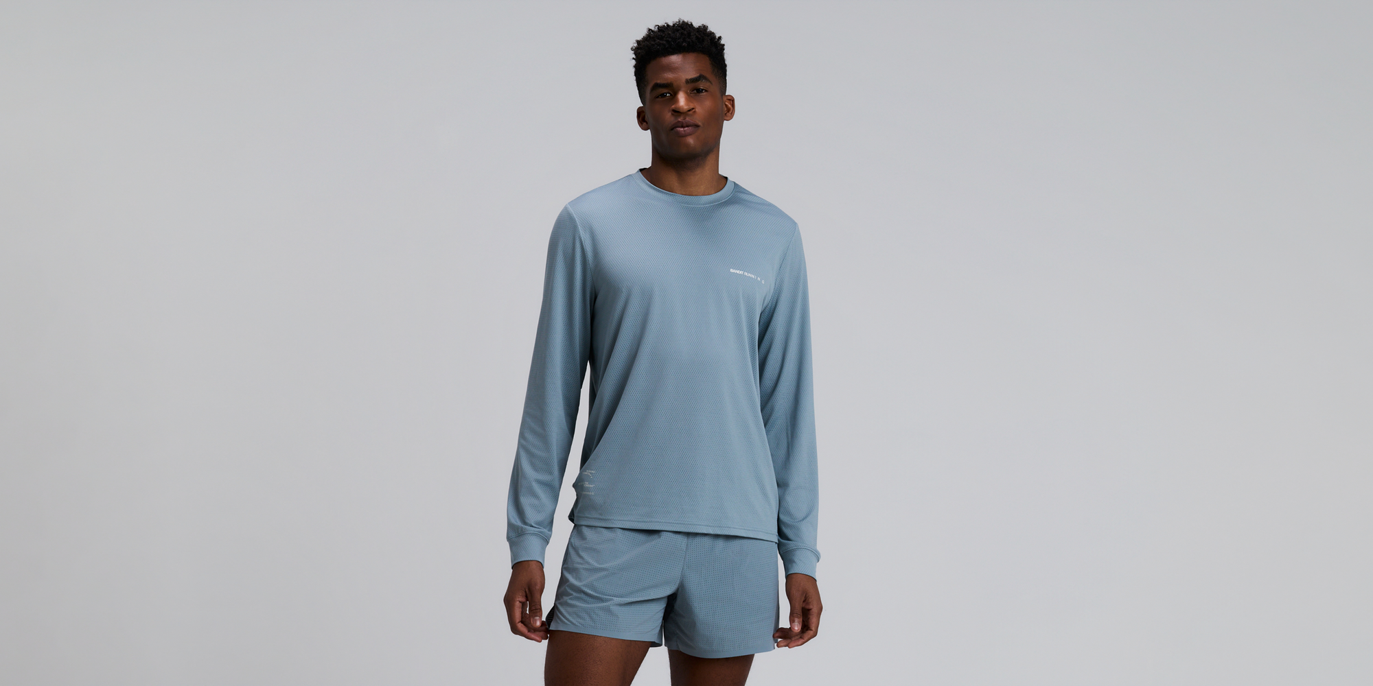 Men's Micromesh™ Long Sleeve - Tranquil Blue