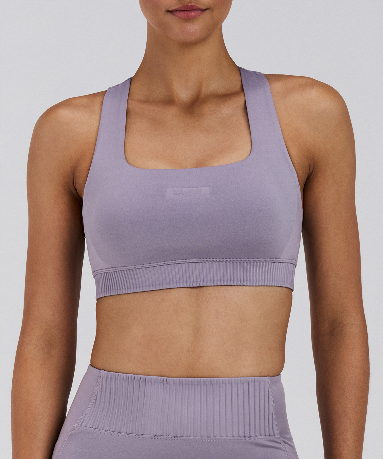 Women's Stamina-V™ Square Neck Run Bra - Violet Fog