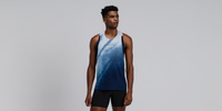Thumbnail of Men's Specter™ Race Singlet - Undertow Ink Blue Multi