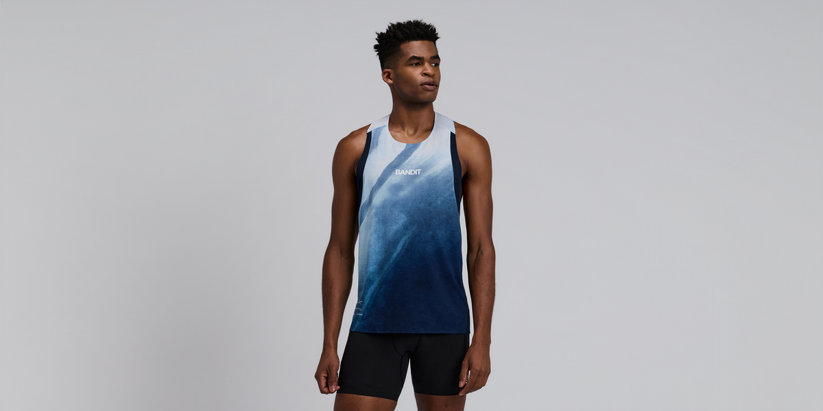 Men's Specter™ Race Singlet - Undertow Ink Blue Multi