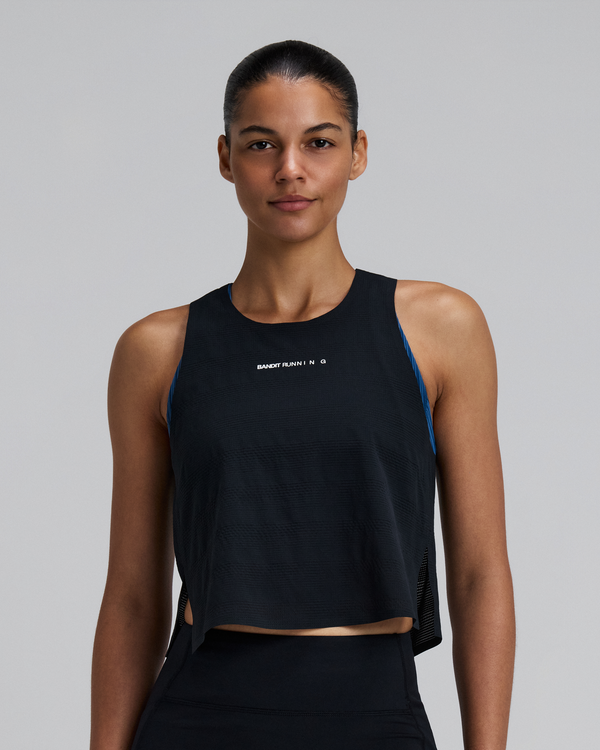 Women's CoolGrid™ Race Singlet - Black