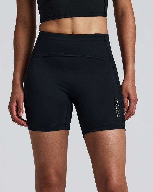 Women's Stamina™ High Waist 5" Compression Shorts - Black