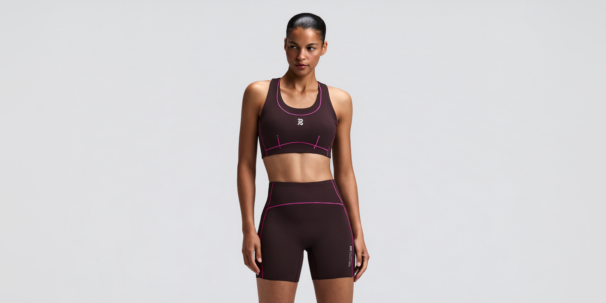 Women's Vanisher™ Pop Stitch™ Arco Run Bra - Espresso