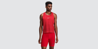 Thumbnail of Men's Shredder™ Shorty Race Singlet - Oxide Red
