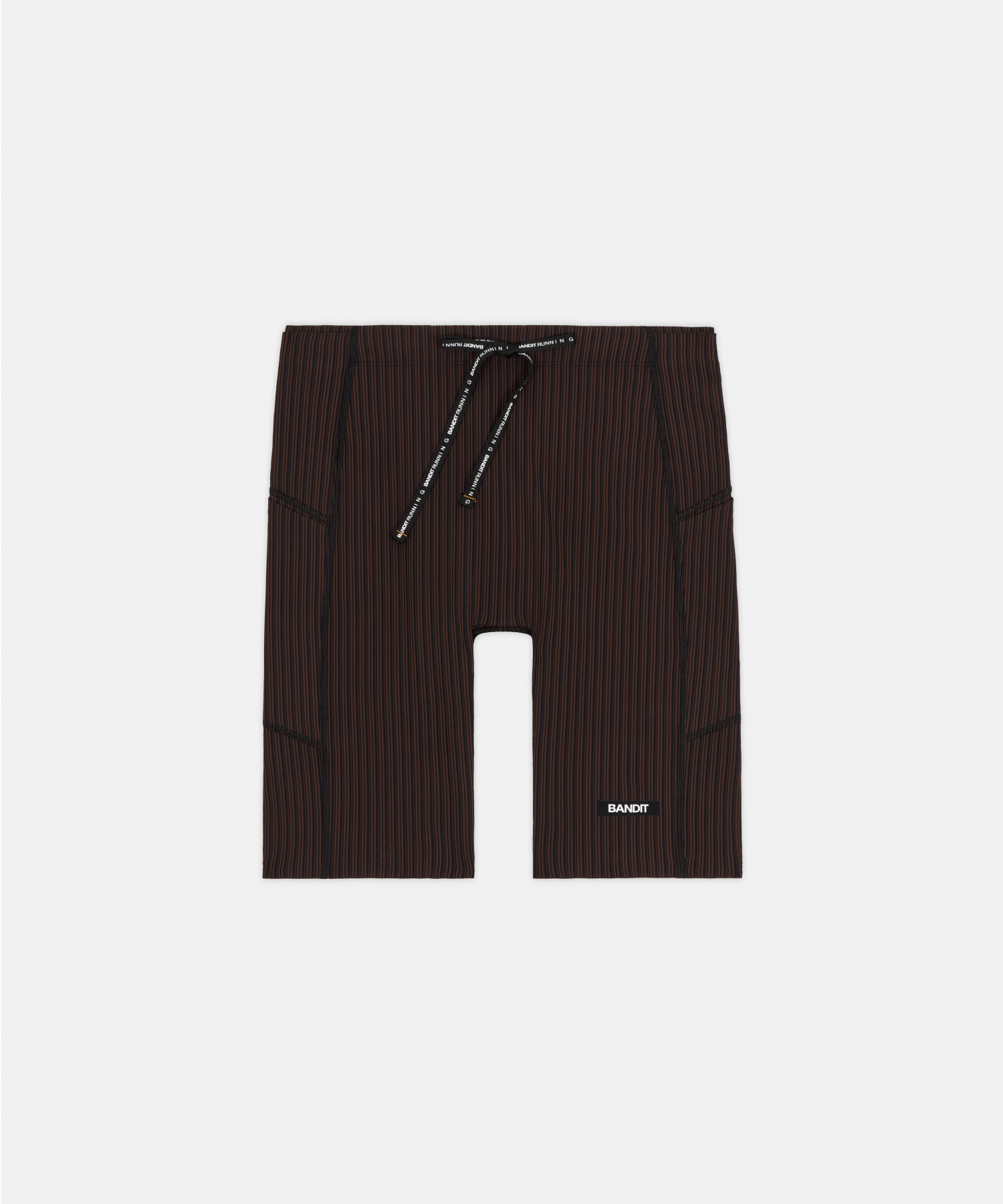 Men's Striped Cadence™ 7 Pocket Lined Half Tights - Cacao / Black