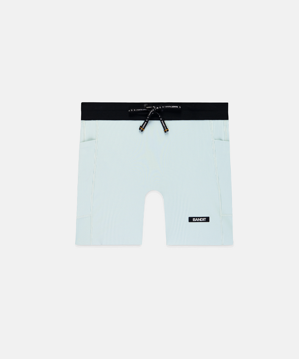 Women's Striped Cadence™ 5" Compression Shorts - Mist / Lagoon