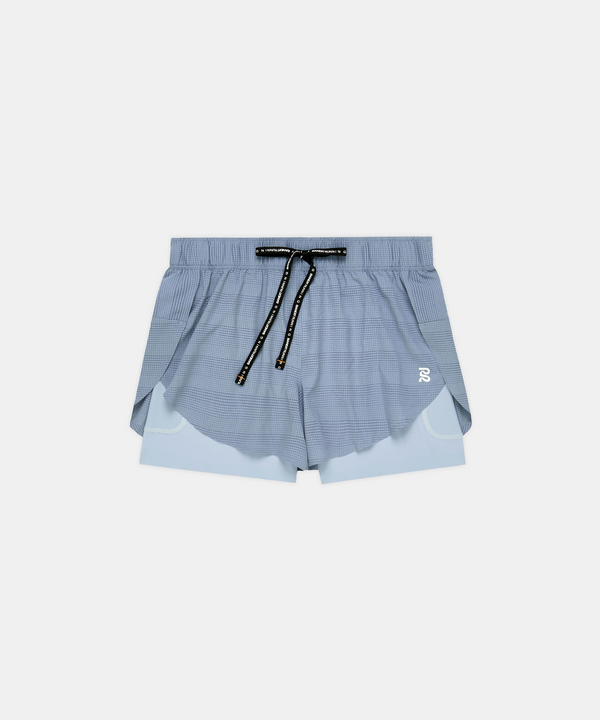 Women's CoolGrid™ 2-in-1 Run Shorts - Steel Horizon