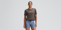 Thumbnail of Women's Micromesh™ Cropped Run Tee - Cocoa