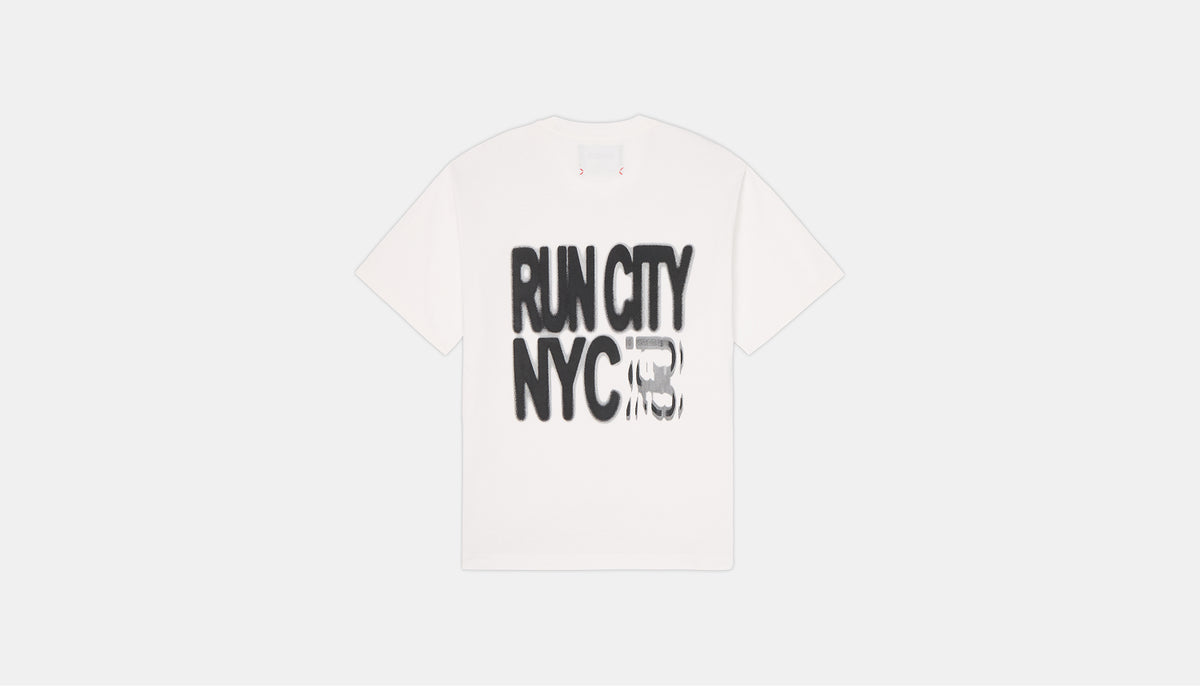 NYCM '25 "Run City" Cotton Tee, Unisex - White
