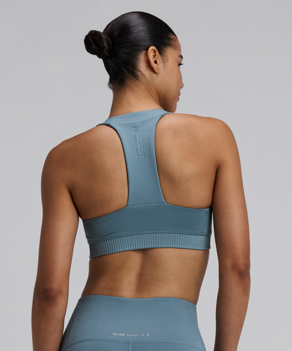 Women's Stamina-V™ Square Neck Run Bra - Tranquil Blue